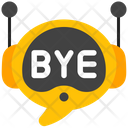 Robot Bye Message Icon
