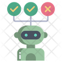 Robot Decision Nagotiation Speaking Icon