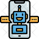 Robot Mobile Chat Icon