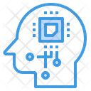 Robotics Brain Chip Icon