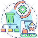 Robotized E Waste Management Icon