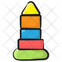 Stacking Rings Rings Drops Kids Plaything Icon