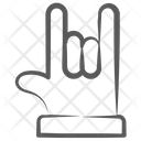 Hand Gesture Rock Symbol Rock Hand Icon