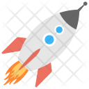 Rocket Cartoon Spaceship Icon