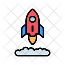 Rocket Flying Icon