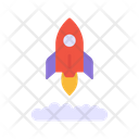 Rocket Flying Icon