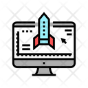 Rocket Modeling Computer Icon