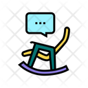 Rocking Chair Color Icon