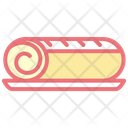 Roll Cake Roll Round Icon