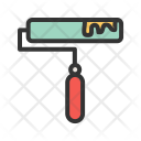 Roller Paint Color Icon