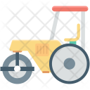 Roller Tractor Construction Icon