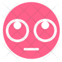 Pink Rolling Eyes Thinking Icon