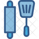 Rolling Pin And Spatula Icon