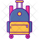 Rolling School Bag Icon