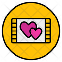 Romantic Film Movie Reel Love Film Icon