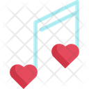Note Heart Music Icon