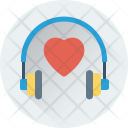 Headphone Heart Love Icon