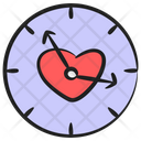 Romantic Time Wall Clock Timer Icon