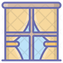 Room Curtain Decorative Curtain Window Curtains Icon
