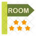 Room Hotel Sign Bord Icon