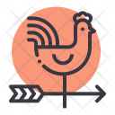 Rooster Wind Vane Icon