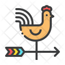 Rooster Wind Vane Icon