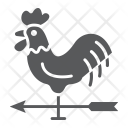 Rooster Weather Vane Icon