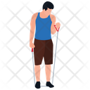 Rope Exercise Physical Game Physical Activity Icon