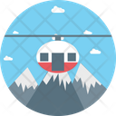 Chairlift Ropeway Aerial Lift Icon