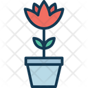Rose Pot Eco Ecology Icon