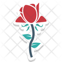 Rosebud Flower Blooming Icon