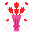 Roses Love Wedding Icon