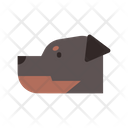 Rottweiler Police Dog Guard Icon