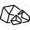 Rough Crystal Rugged Icon