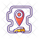Roundtrip Transport Sharing Icon