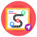 Route Route Plan Location Plan Icon
