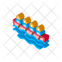 Rowing Boat Canoe Icon