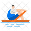 Rowing Boating Competition Icon