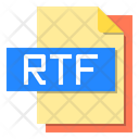 Rtf File Format Type Icon