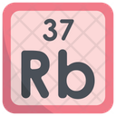 Rubidium Periodic Table Chemists Icon