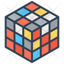 Rubiks Cube Puzzle Cube 3 D Cube Icon