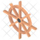 Rudder Ship Wheel Boat Rudder Icon
