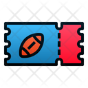 Rugby Ticket Rugby Ticker Icon