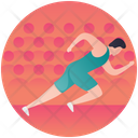 Running Racing Sprinting Icon
