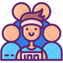 Running Team Male  Icon