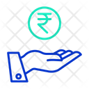 Rupee In Hand Icon