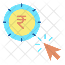 Rupee Pay Per Click Icon