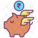 Minvestment Banking Rupees Rupee Savings Piggy Bank Icon