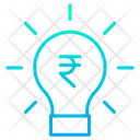Rupees Bulb Finance Idea Rupees Icon