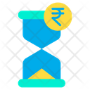 Rupees Clock Hourglass Time Icon